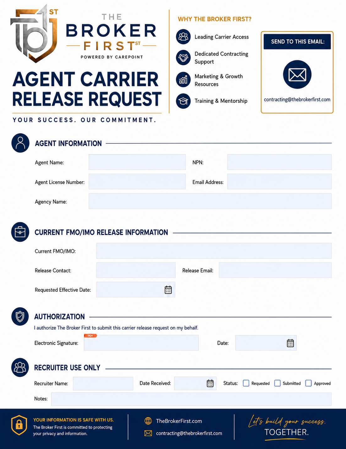 Agent Carrier Release Request